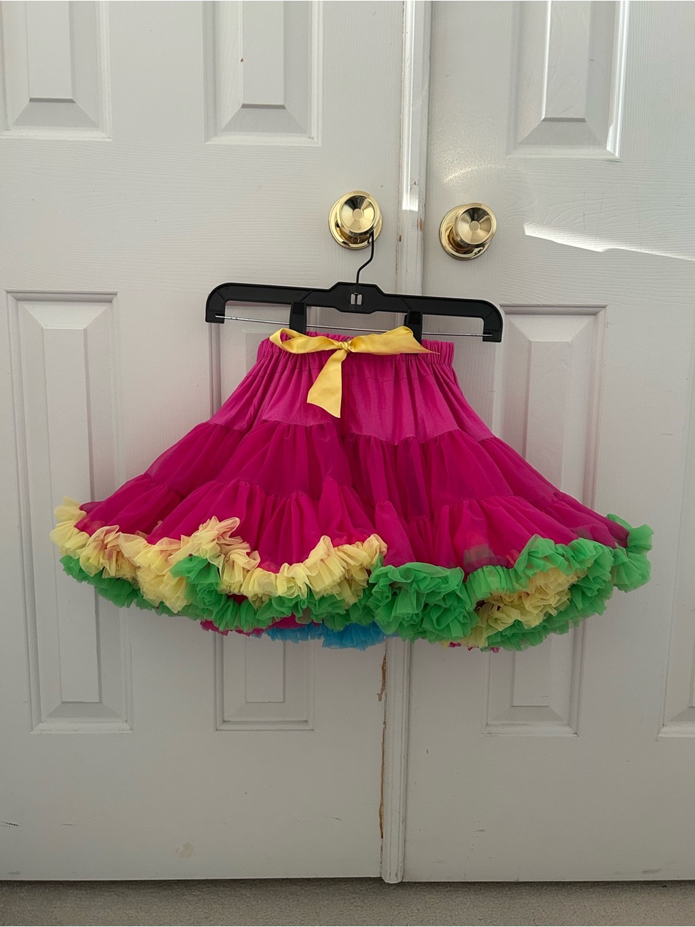 Angel’s Face tutu Hope size large 8-10 years pink multicolored rainbow twirl